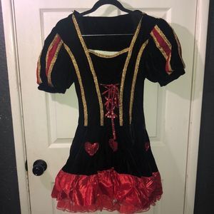 NWOT Queen of Hearts Halloween costume